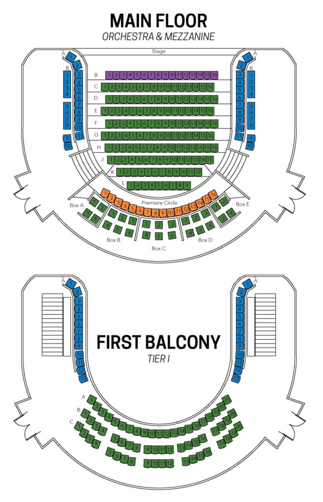 Seating Maps | Martha Cohen Theatre – Alberta Theatre Projects